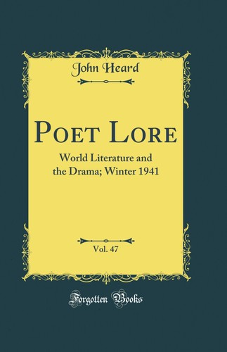 Poet lore vol - vol., world