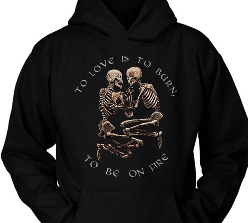 Felpa con cappuccio skeleton - con,